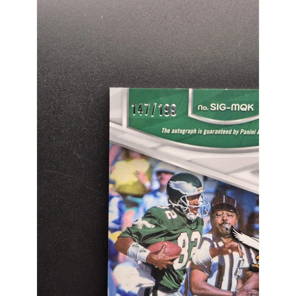 2024 Panini Spectra Mike Quick #SIG-MQK Silver Prizm Autograph /199 (AU) Eagles